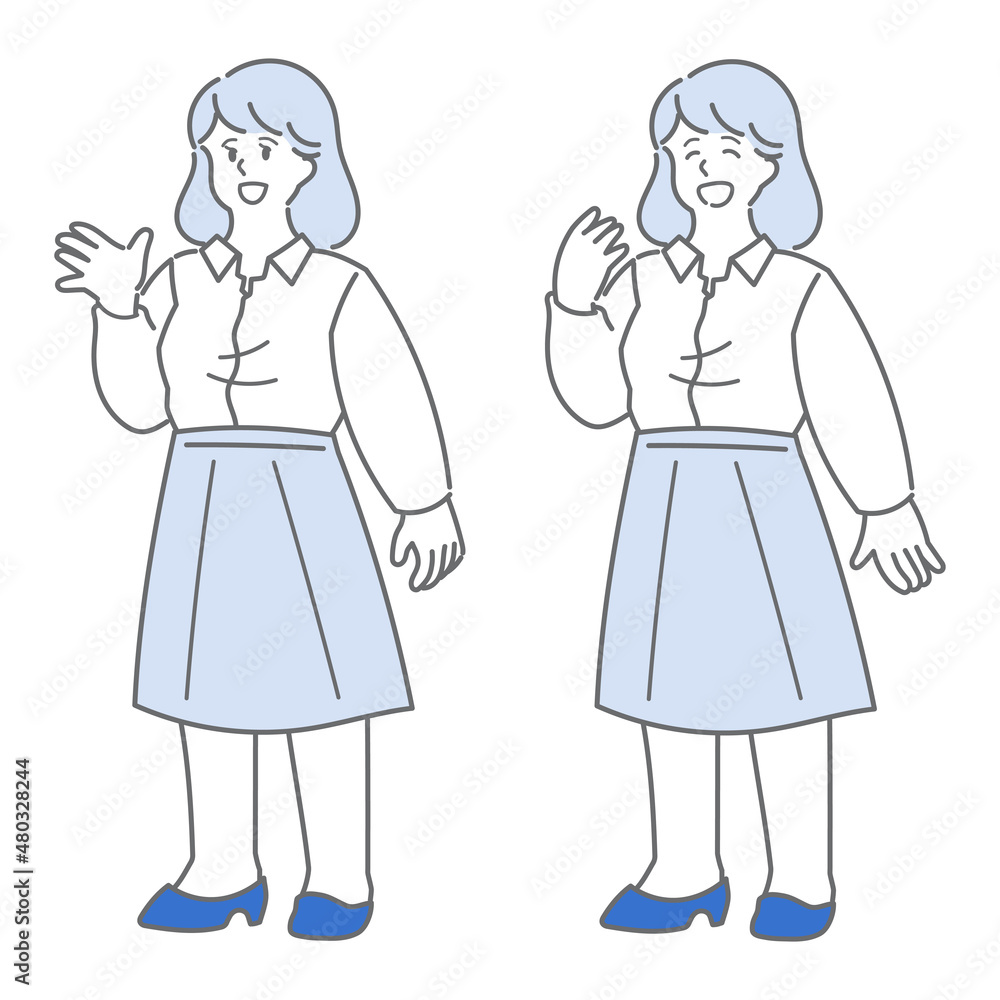 ベーシックな女性 立ち絵 ベーシックな女性 立ち絵
