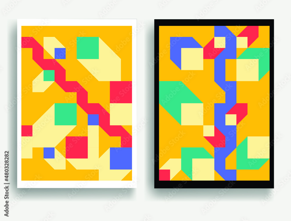 Aesthetic geometric posters .Modern art .Abstract minimal composition . Contemporary vector design Aesthetic geometric posters .Modern art .Abstract minimal composition . Contemporary vector design