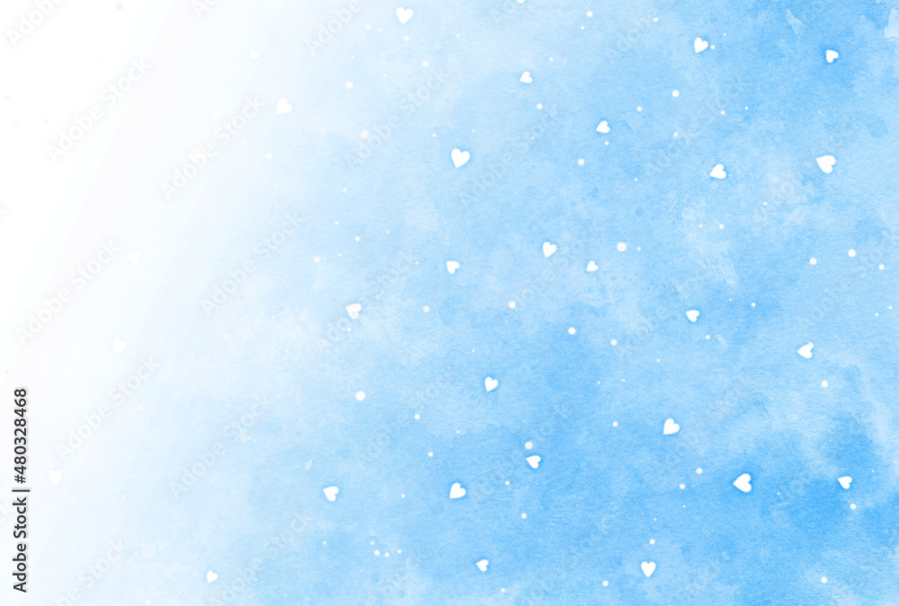 Obraz premium 背景素材_水彩テクスチャ_水色