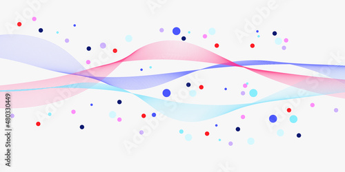 Vector pink purple and light blue abstract wave background. Abstract pink wave line wave texture web background abstract banner design for business finance