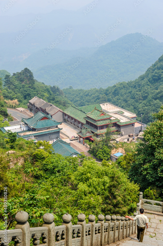 Wudang Mountain Scenery and Ancient Architectural Complex in Shiyan City, Hubei Province, China