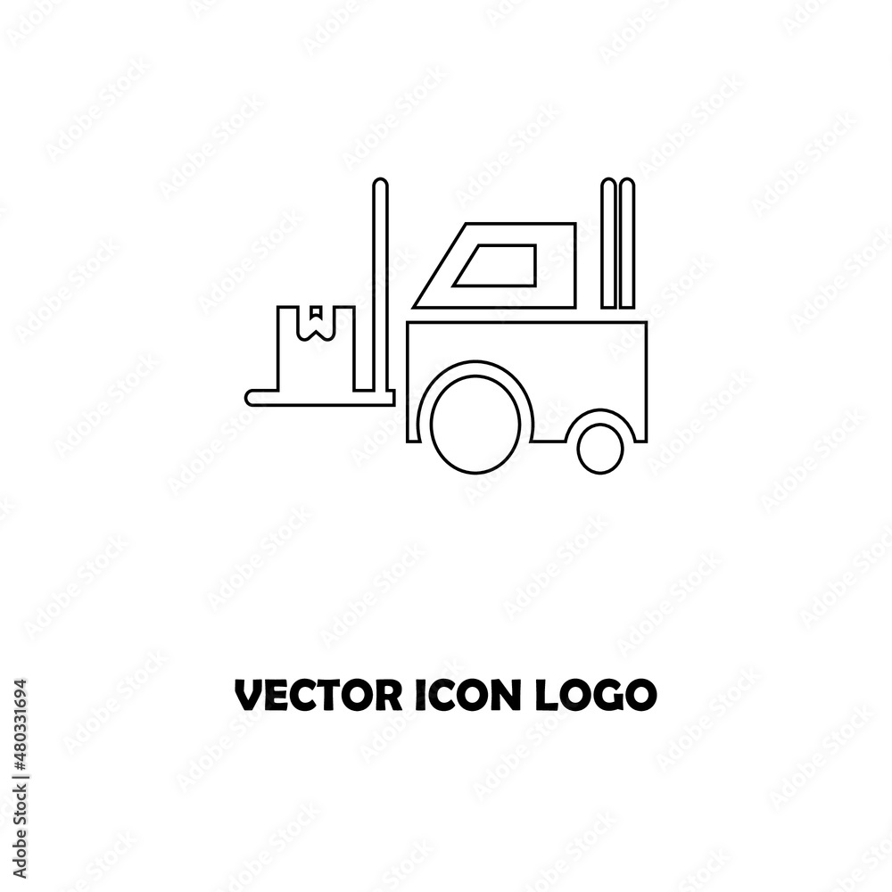 Transport vector icon logo illustration