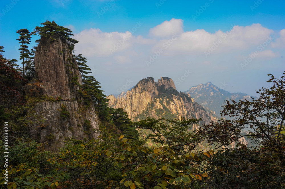 Huangshan Scenic Spot, located in Huangshan City, Anhui Province, China Huangshan Scenic Spot, located in Huangshan City, Anhui Province, China
