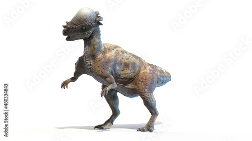 3d rendered illustration of a Pachycephalosaurus