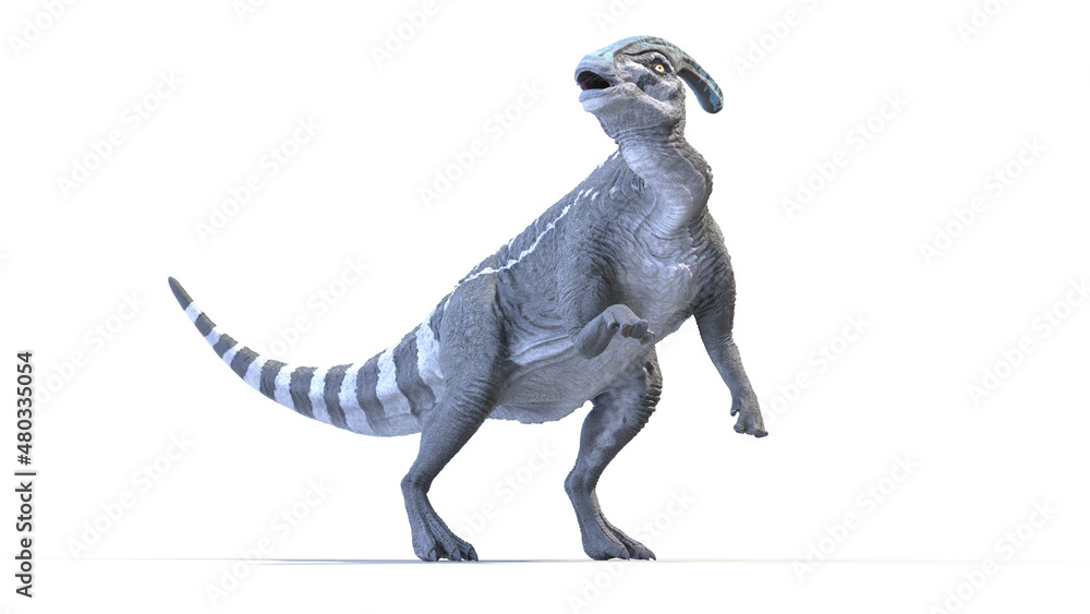 Fototapeta premium 3d rendered illustration of a Parasaurolophus