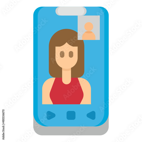 video flat icon