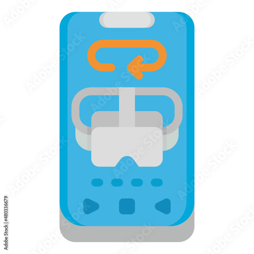 vr flat icon