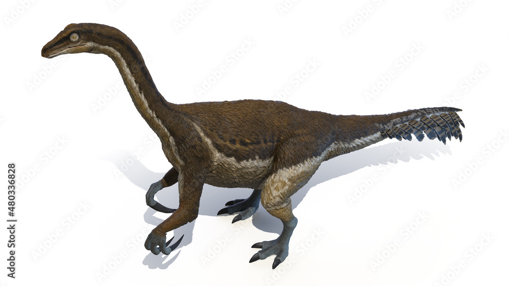 3d rendered illustration of a Therizinosaurus 3d rendered illustration of a Therizinosaurus