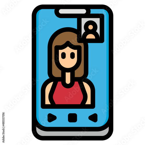 video line icon
