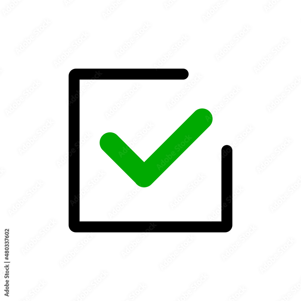 Checkbox. Web design icon. Vector. Checkbox. Web design icon. Vector.
