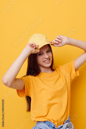 optimistic young woman Youth style casual wear Lifestyle unaltered © Tatiana