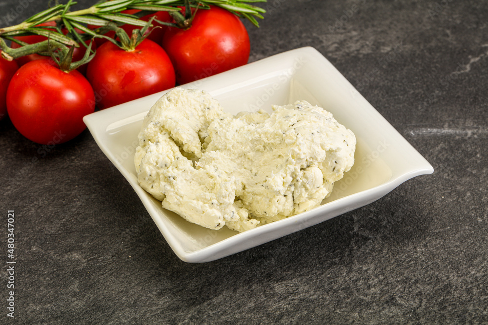 Soft cream cheese with herbs Soft cream cheese with herbs
