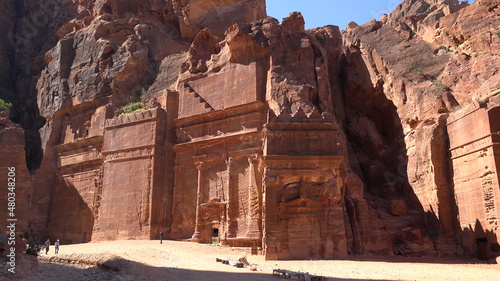 Street of Facades in Petra - Jordan, World Heritage Site
