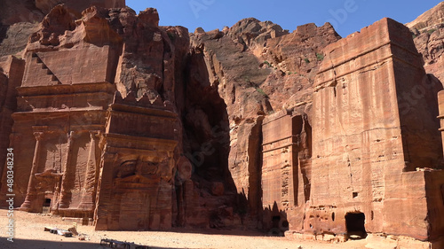 Street of Facades in Petra - Jordan, World Heritage Site