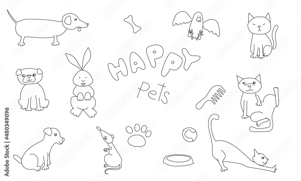 set of funny animals set of funny animals