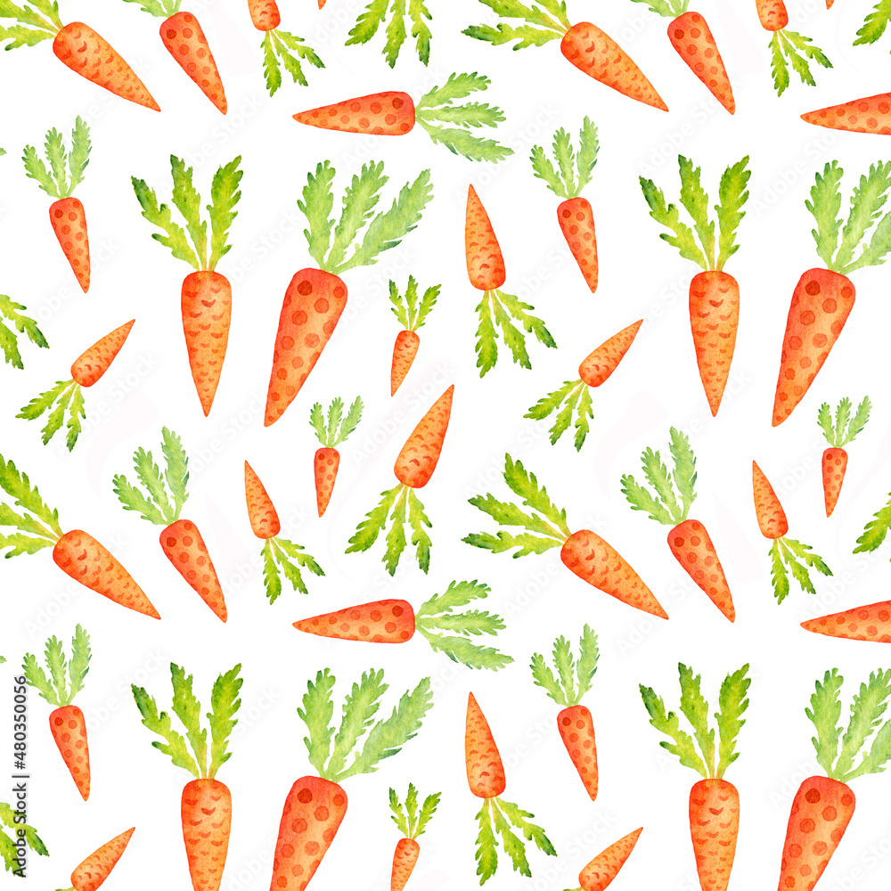 carrots on a white background seamless pattern carrots on a white background seamless pattern