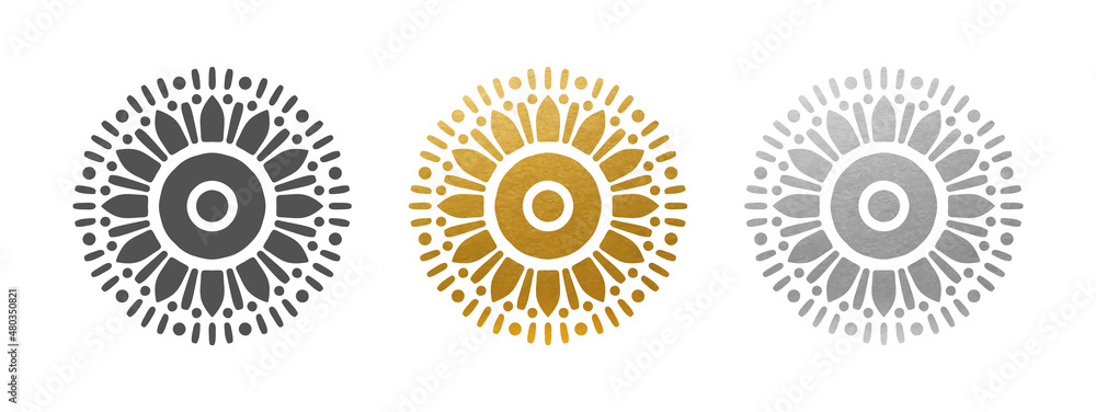 Beautiful Mandala Ornament - Vector Set Beautiful Mandala Ornament - Vector Set