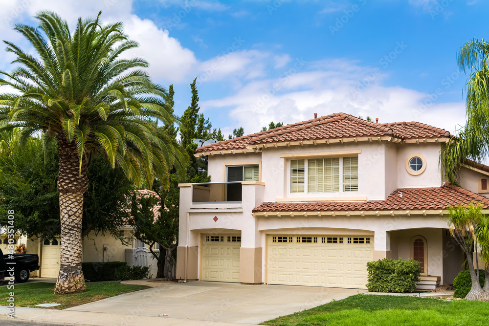 Fototapeta premium Single family house, Temecula city, California
