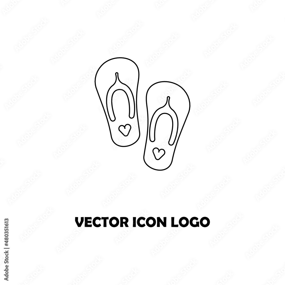 slipper vector icon logo illustration slipper vector icon logo illustration