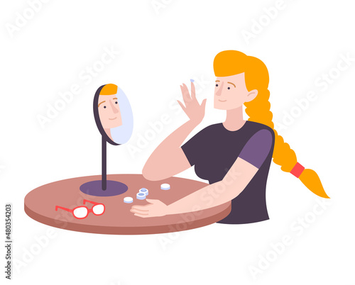 Contact Lens Illustration