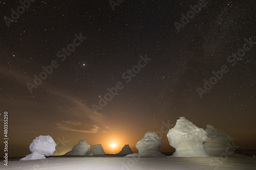 White desert nights photo