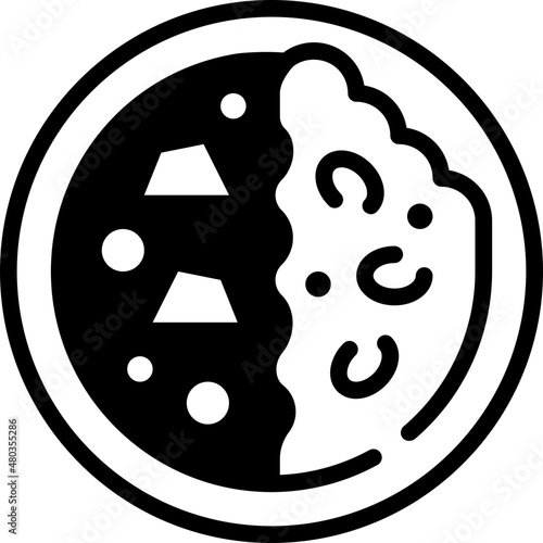 curry rice solid line icon