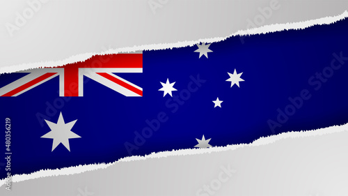 EPS10 Vector Patriotic background with Australia flag colors.