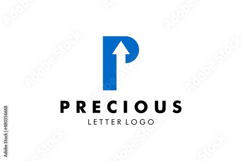 Letter P Logo : Suitable for Company Theme, Technology Theme, Logistic Shipping Theme, Initial Theme, Infographics and Other Graphic Related Assets. © Yoan Maulana Studio