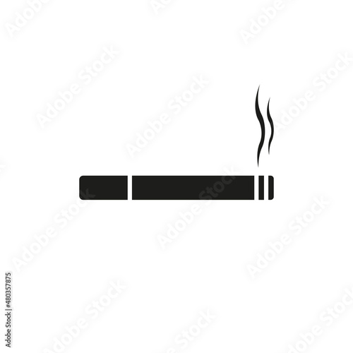 Cigarette. Cigarettes. Smoking is prohibited. Smoking is allowed. Icons.