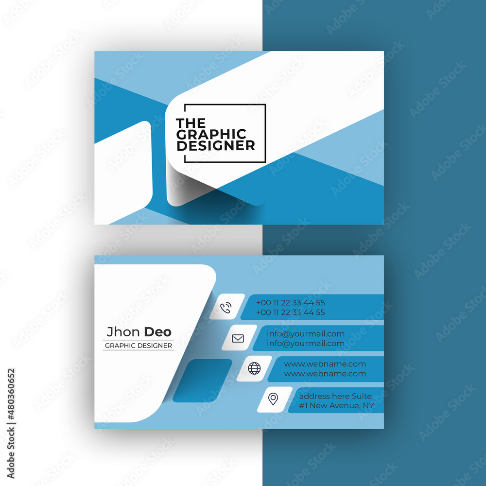 Business Card Set- Creative and Clean Business Card Template. Business Card Set- Creative and Clean Business Card Template.