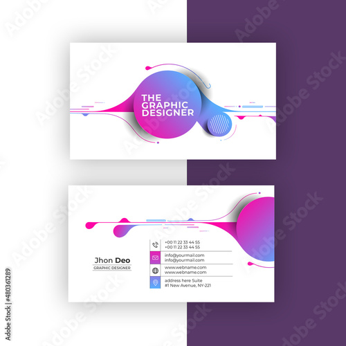 Business Card Set- Creative and Clean Business Card Template.