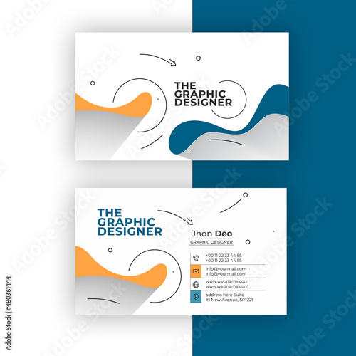 Business Card Set- Creative and Clean Business Card Template.