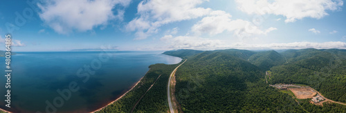 Konstfotografi Summertime imagery of Lake Baikal in morning is a rift lake located in southern Siberia, Russia