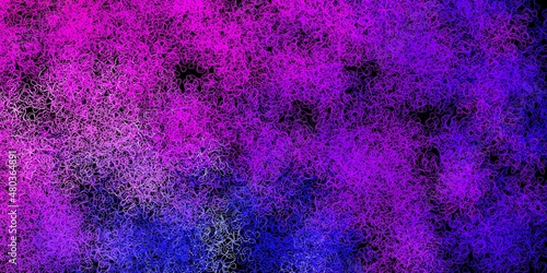 Wallpaper Mural Dark pink, blue vector pattern with curved lines. Torontodigital.ca