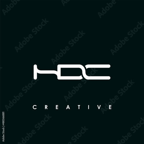 HDC Letter Initial Logo Design Template Vector Illustration photo