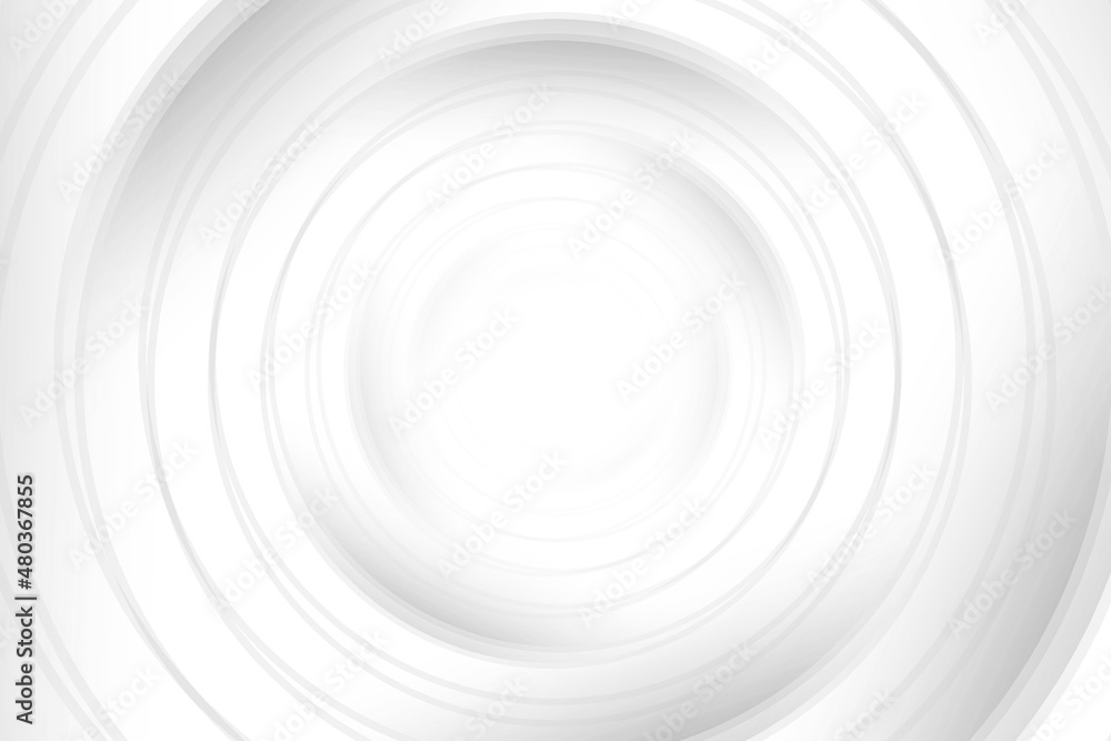 Fototapeta premium Abstract white and gray color, modern design background with geometric shape. Vector illustration.