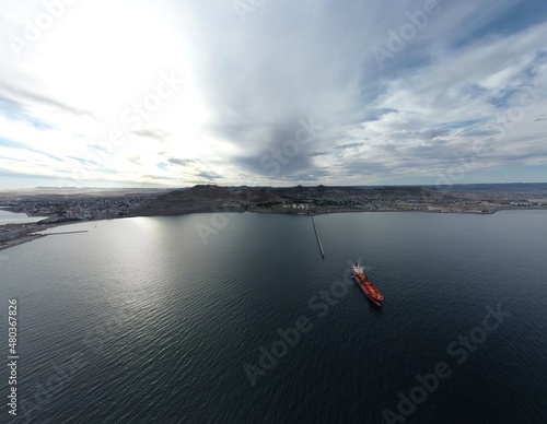 Petroleum ship on the water