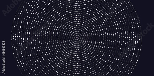 Prime numbers in 3D, math illustration