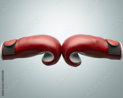 Boxing Gloves Coming Together © alswart