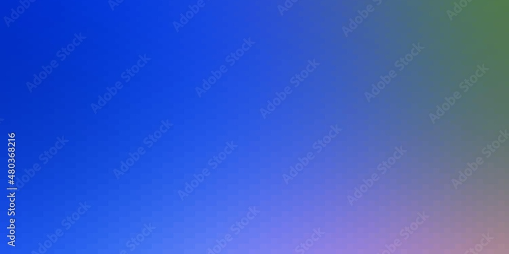 Obraz premium Light Blue, Green vector pattern in square style. Illustration with a set of gradient rectangles. Modern template for your landing page.