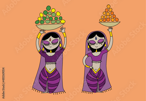 odalische arabe con cesto di frutta