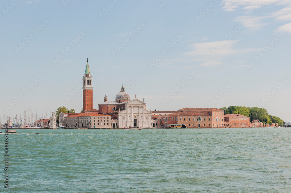 Venedig, San Giorgio Maggiore, Insel, Lagune, Kirche, Abtei, Altstadt, San Marco, Canale, Sommer, Italien