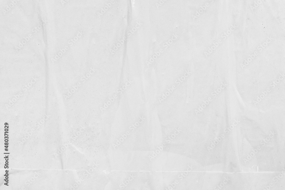 Obraz premium Blank white creased crumpled paper texture background old grunge ripped torn vintage collage posters placards empty space text
