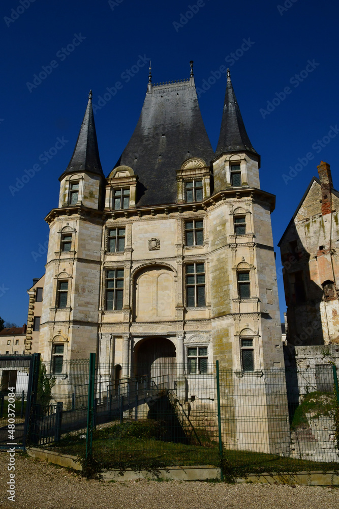 Gaillon; France - march 2 2021 : renaissance castle