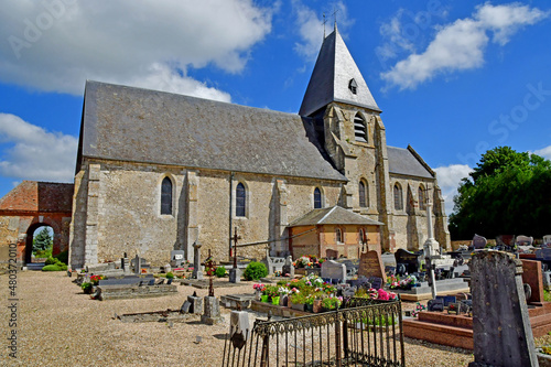 Fresne l Archeveque; France - june 24 2021 : Saint Martin church photo