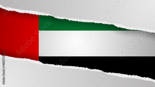 EPS10 Vector Patriotic background with UAE flag colors.