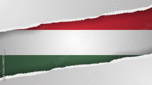 EPS10 Vector Patriotic background with Hungary flag colors.