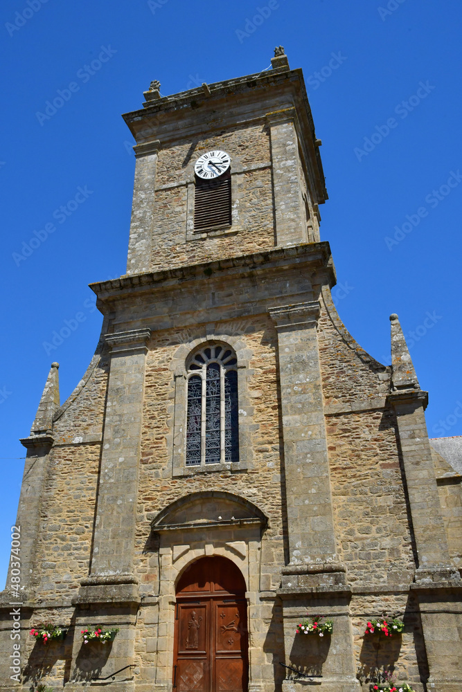 Sarzeau, France - june 6 2021 : Saint Saturnin church