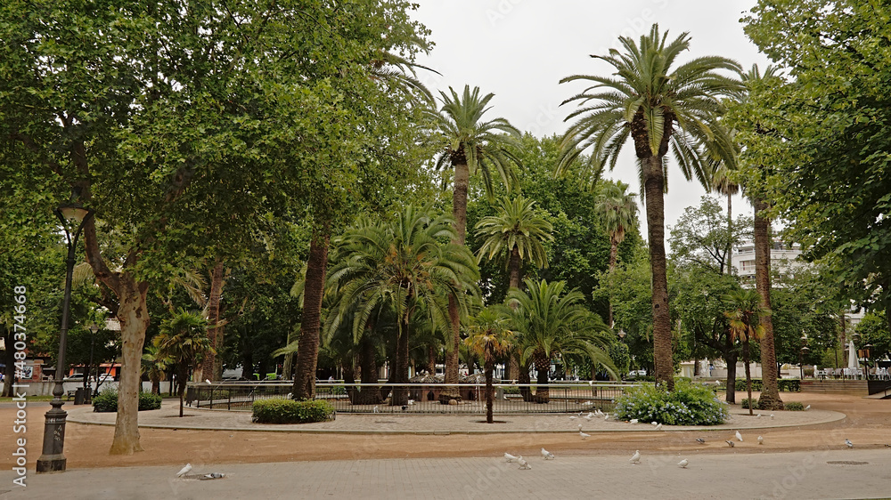Jardines de la Victoria city park in Cordoba, Spain