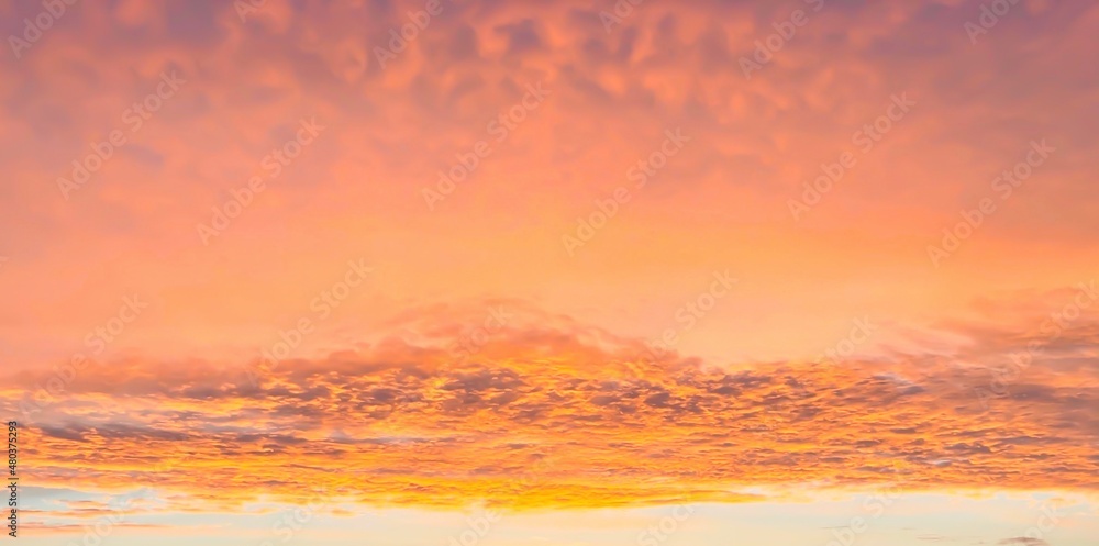 Background of colorful sky with clouds